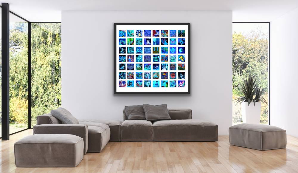 Artwork in blue 5