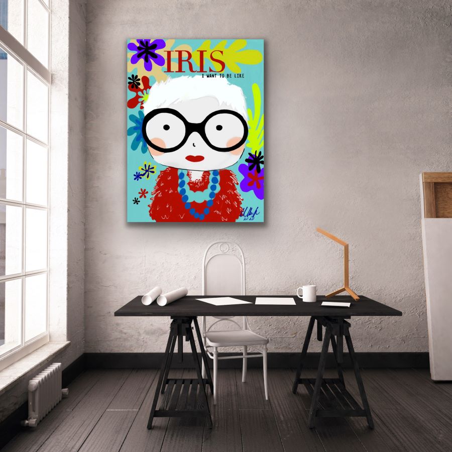 Glass plate Iris Apfel