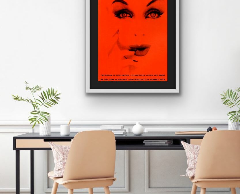 Adding red artworks when decorating your home or office
